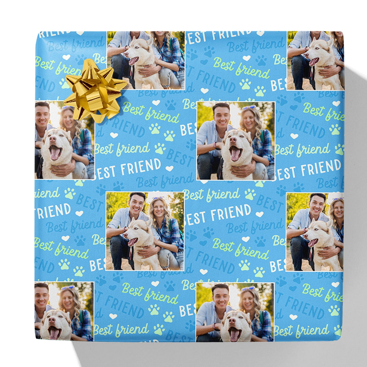 Best Friend Dog Photo Gift Wrap