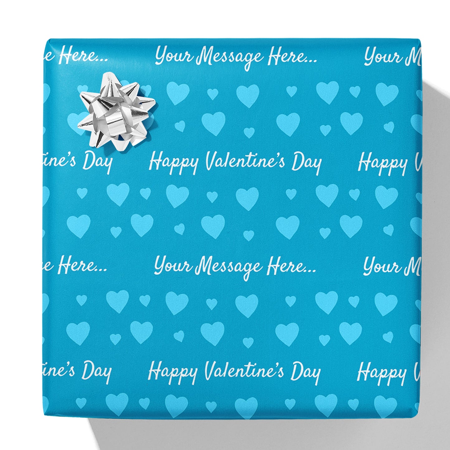 Valentine's Day Hearts Message Gift Wrap