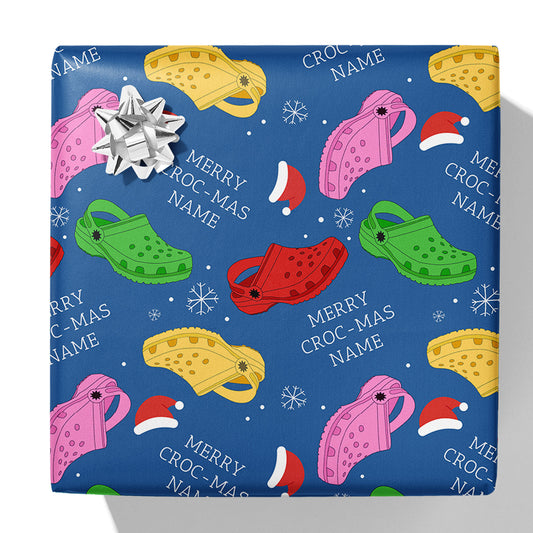 Merry Croc-Mas Namens-Geschenkpapier