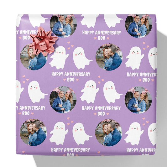 Happy Anniversary Boo Photo Gift Wrap