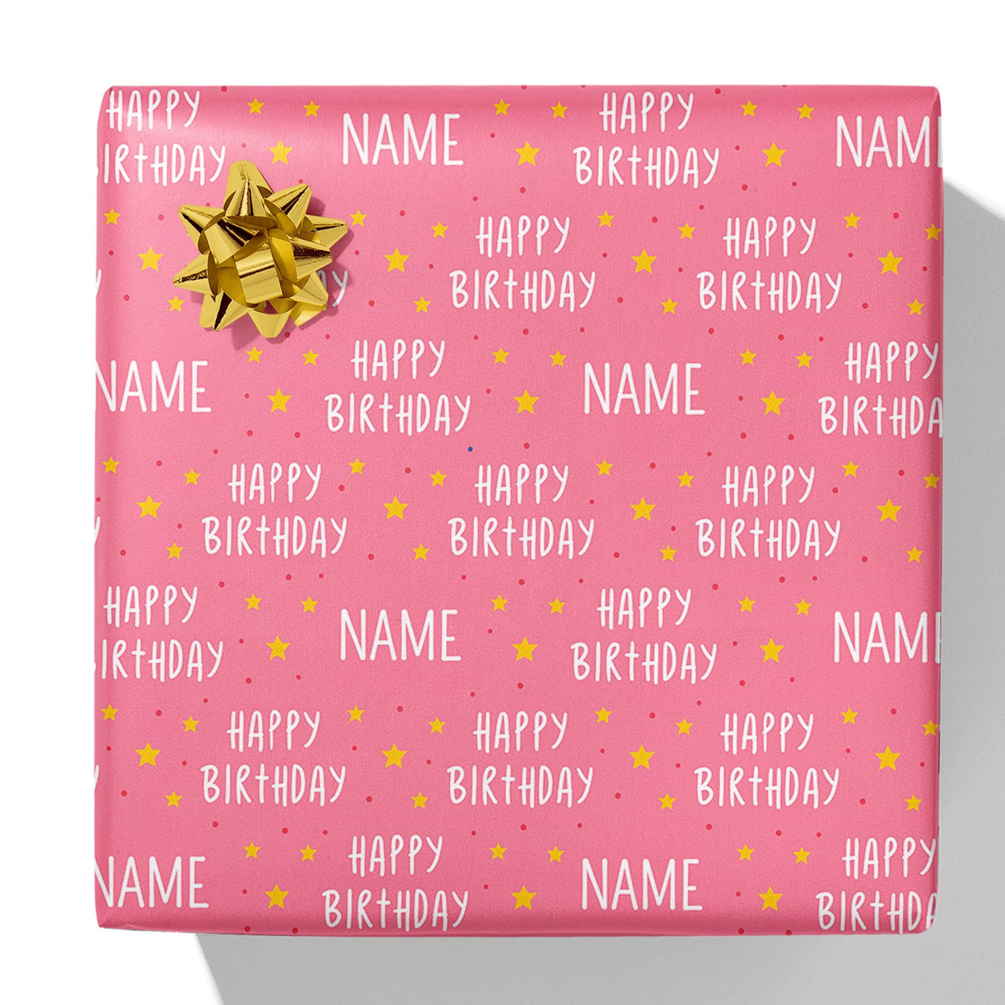 Happy Birthday Name Gift Wrap