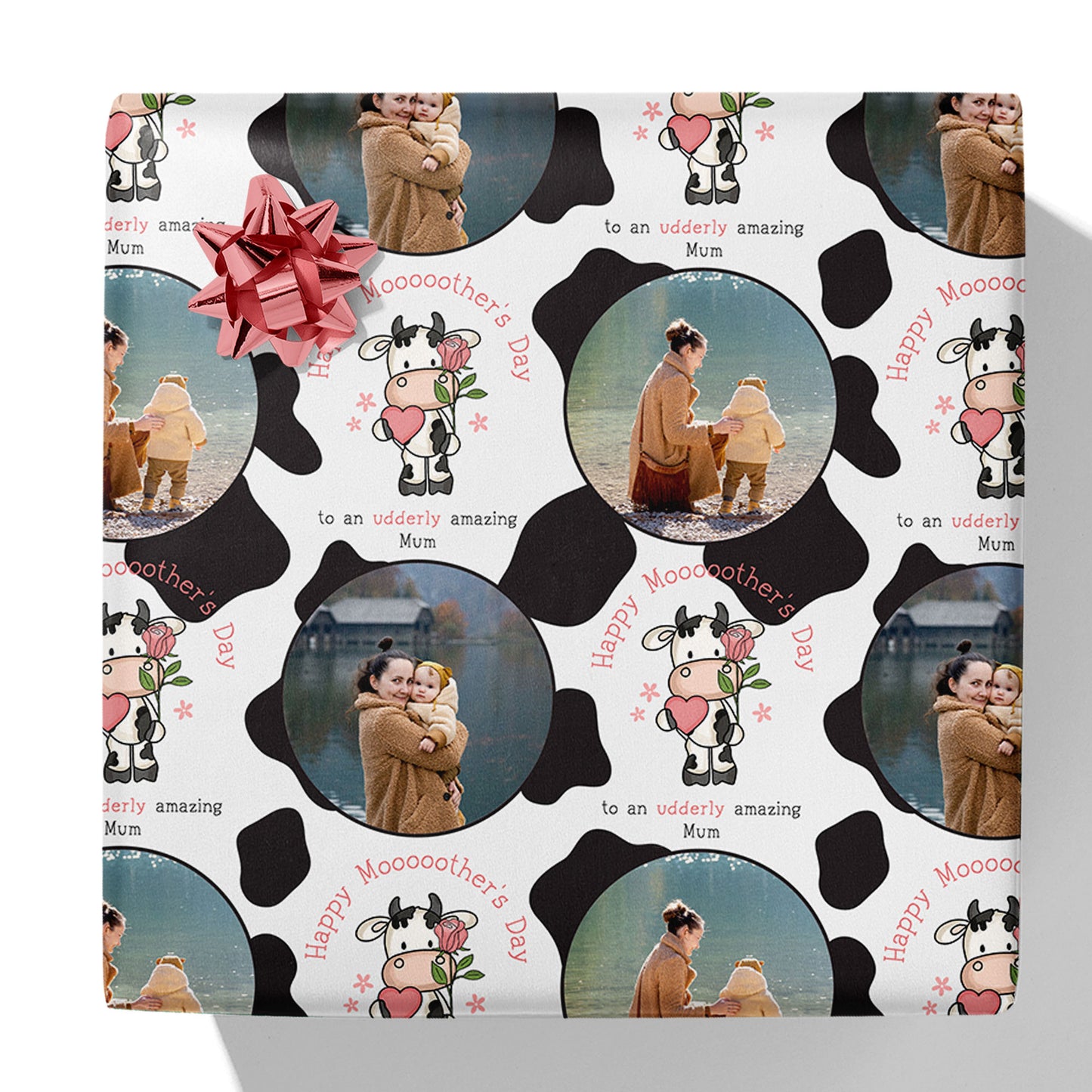 Happy Mooooother's Day Photo Gift Wrap