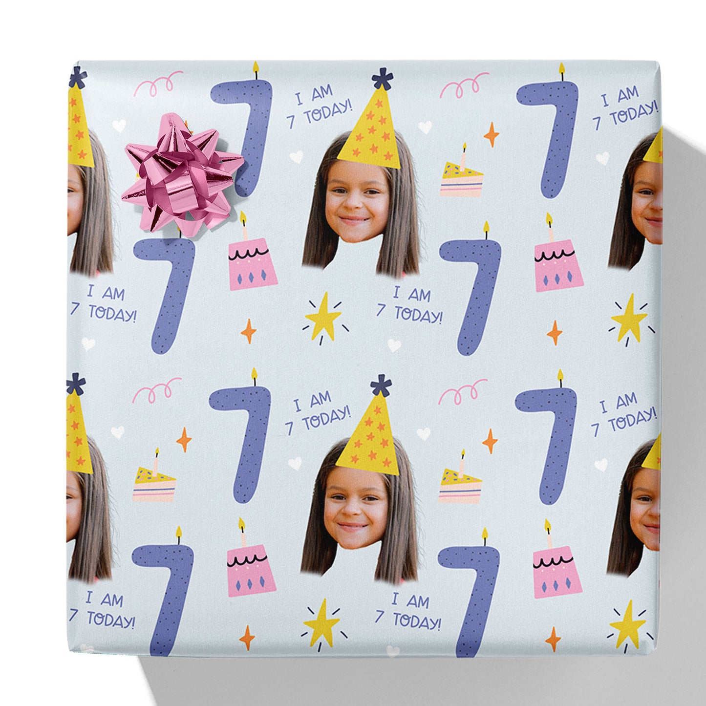 I am 1-10 Today Photo/Age Birthday Gift Wrap