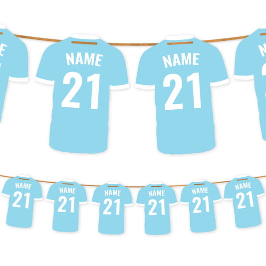 Football Shirt Name and Age Bunting