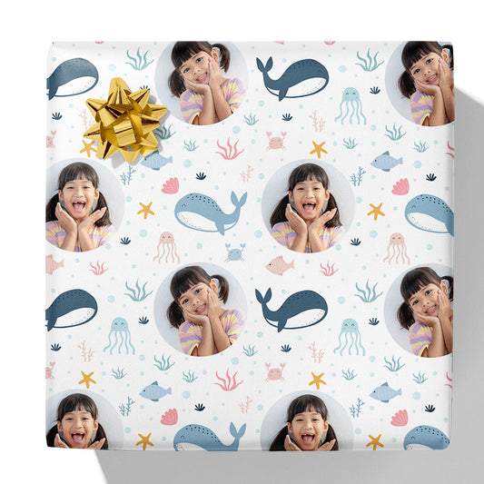 Sea Creatures Photo Gift Wrap